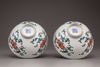 A pair of doucai bowls