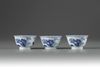 Three Blue and White Cups