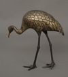 TWO JAPANESE BRONZE CRANES, TAISHO PERIOD (1912-1926)