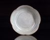 A Chinese ge-type crackle-glazed foliate dish