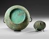 A CHINESE BRONZE RITUAL HU VASE, HAN DYNASTY (206 BC-220 AD) OR LATER