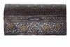 AN INDIAN GILT DECORATED METAL BOX, INDIA, CIRCA 1900
