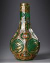 A BOHEMIAN CUT-GLASS HUQQA BASE,  LATE 19TH CENTURY