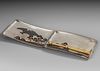 A SILVER CIGARETTE CASE 'MOUNT FUJI'