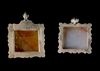 TWO PERSIAN QAJAR AGATE PENDANTS