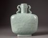 A Chinese celadon-glazed 'dragons' moonflask