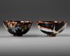 TWO SMALL CHINESE 'TORTOISESHELL' GLAZED BOWLS, QING DYNASTY (1644–1911)