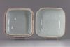 A LARGE CHINESE BLUE AND WHITE 'DRAGON' BOX AND COVER