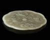 A CHINESE JADE CARVED MIRROR, 20TH CENTURY