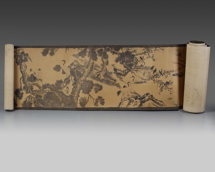 A Chinese 'hundred birds' handscroll