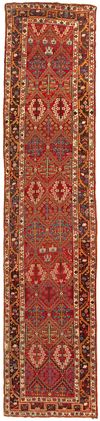 A SAUDJUBULAG RUNNER, IRAN, FIRST HALF 19TH CENTURY