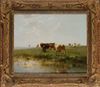 CORNELIS WESTERBEEK (1844-1903), LANDSCAPE WITH COWS