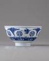 A Chinese blue and white bowl