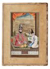 MUHAMMAD SHAH QAJAR AND HIS VIZIER, PERSIA QAJAR, 19TH CENTURY