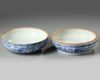 A Chinese blue and white box and cover