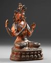 A CHINESE BRONZE FIGURE OF AVALOKITESHVARA – 19TH CENTURY