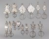 SEVEN PAIRS OF SILVER FIBULA, MOROCCO AND ALGERIA, 19TH AND EARLY 20TH CENTURY