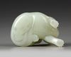 A PALE CELADON JADE CARVING OF A LION, QING DYNASTY (1644–1911),18TH CENTURY