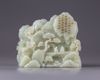 A Chinese white jade 'scholars' boulder