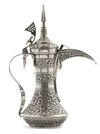 A SILVER COFFEE POT OR DALLAH  OMAN NIZWA, CIRCA 1940-1950