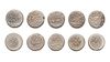 AFSHARID, TEMP. NADER SHAH AFSHAR(1148–1160AH/ 1736–1747AD), FIVE SILVER COINS, DATED