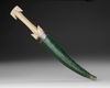 AN OTTOMAN BONE-HILTED DAGGER WITH SCABBARD, 18TH CENTURY