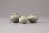 Four celadon jars