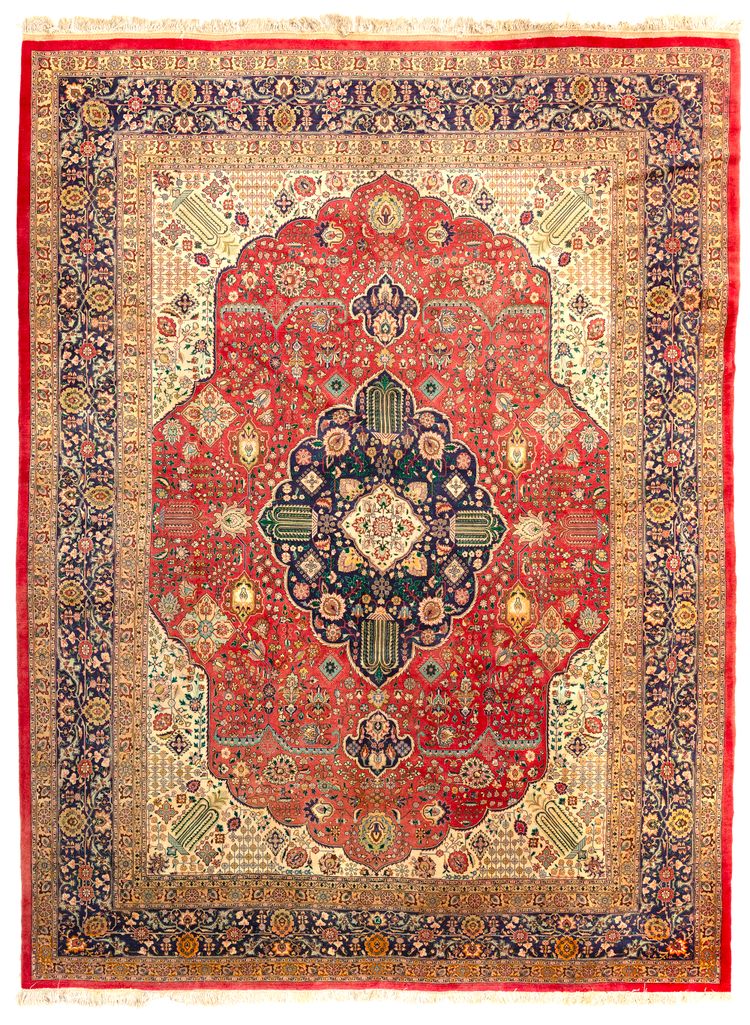 A KIRK WOOL TABRIZ CARPET, 1960