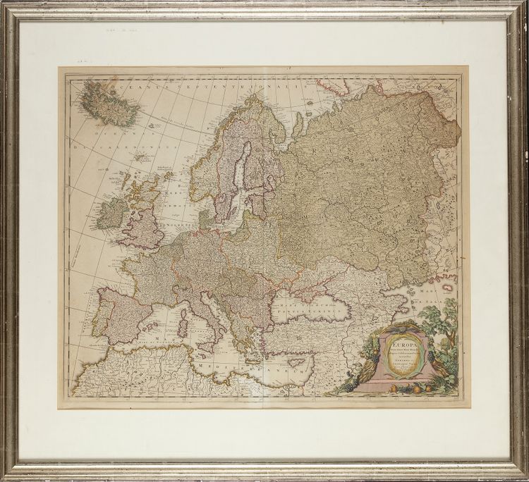 A MAP OF EUROPA, 18TH CENTURY