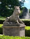 A SCULPTED LIMESTONE MODEL OF THE CALYDONIAN WILD BOAR, SECOND HALF 20TH CENTURY, AFTER THE ANTIQUE