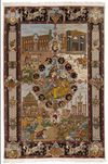 A VERY FINE TABRIZ KURK CARPET WITH SILK