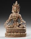 A HIMALAYA VASJARPANI BRONZE, 18TH CENTURY OR EARLIER