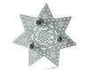 A CHINESE BLUE AND WHITE STAR SHAPED STRAINER, 18TH CENTURY