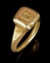 A FATIMID INSCRIBED GOLD RING, 12TH-13TH CENTURY
