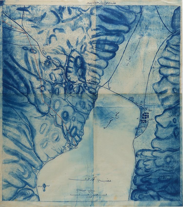 THREE IMPORTANT MAPS REGARDING SEPARATING SINAI AND THE STATE OF HIJAZ, DEMARCATING THE BORDERS BETWEEN BRITAIN AND THE OTTOMAN EMPIRE, 1906 INCLUDING A BOOK