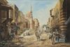 A LARGE PAINTING DEPICTING EGYPT-CAIRO, 1912