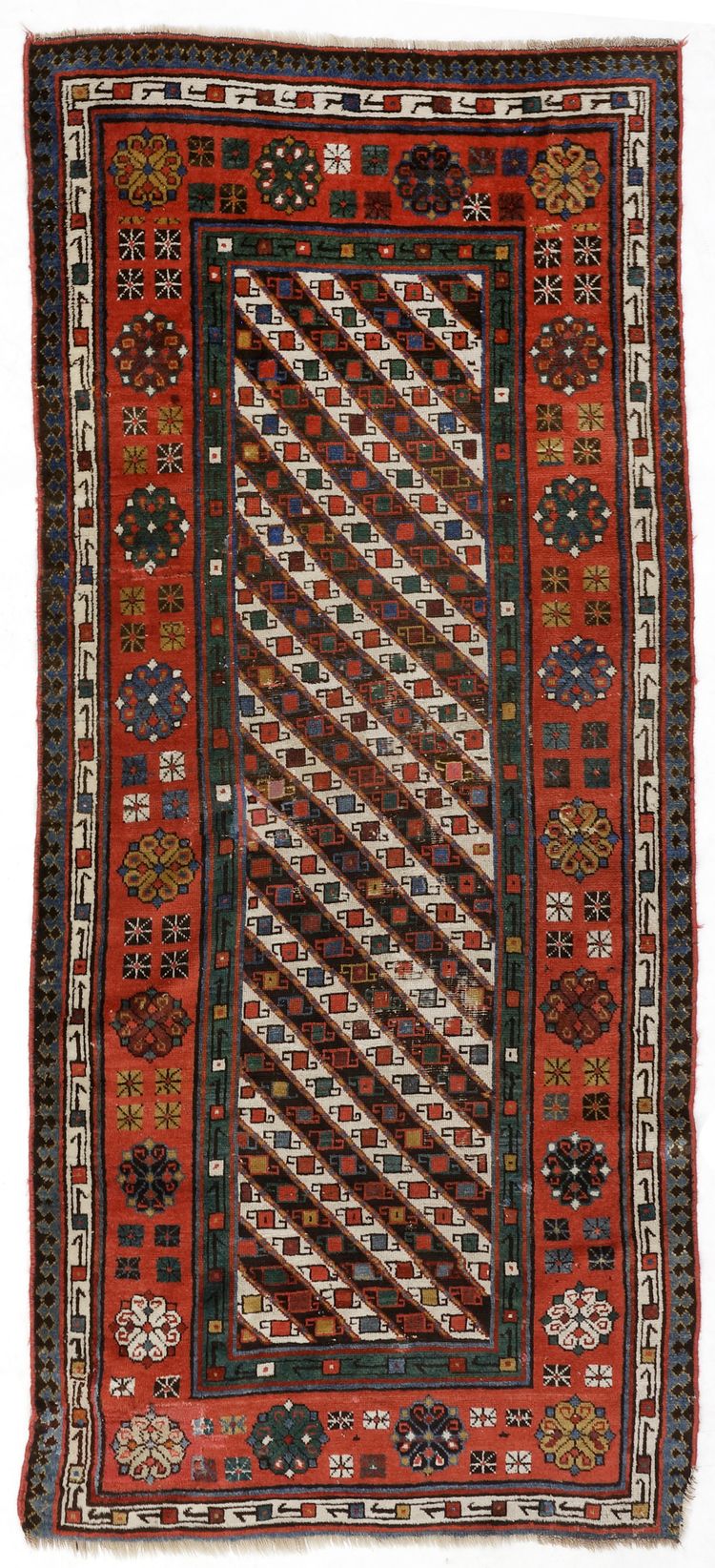 A TALISH RUNNER CARPET.