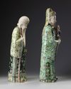 Two Chinese famille verte figures of Star Gods