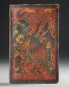 A QAJAR LACQUERED PAPIER-MÂCHÉ MIRROR CASE, PERSIA 19TH CENTURY