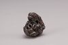 A bronze netsuke