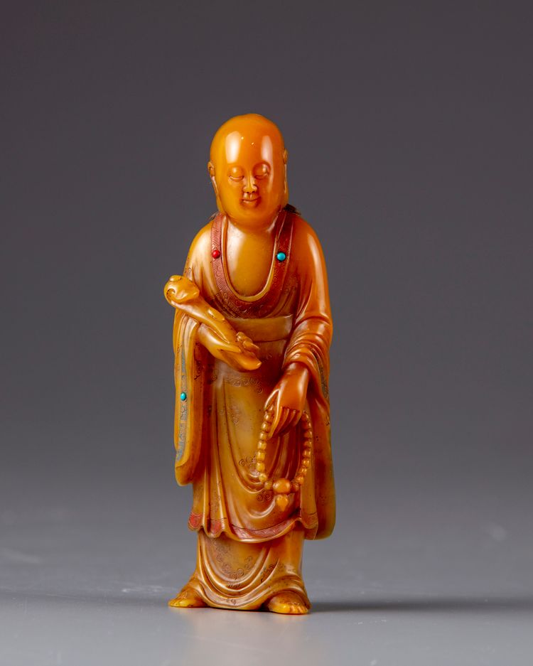 A Chinese soapstone figure