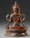 TWO NEPALESE BRONZE STATUES, 19TH CENTURY