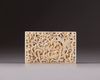 A white jade openwork ‘dragon’ plaque