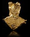 A ROMAN REPOUSSÉ GOLD BUST OF A MAN WITH WINGED HEAD, CIRCA 2ND CENTURY A.D.