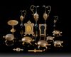 A GROUP OF FIFTY TWO TOLEDO DAMASCENED WARE ITEMS SPAIN, LATE 19TH CENTURY
