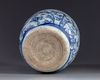 A Chinese blue and white 'Three Friends of Winter' jardiniere
