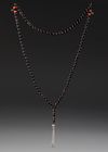 BLACK CORAL PRAYER BEADS, TISBIH, 19TH-20TH CENTURY