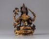A Chinese gilt bronze Manshuri