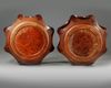 A PAIR OF CHINESE WOODEN  BARREL-FORM SEATS, 20TH CENTURY