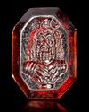 A ROMAN GARNET INTAGLIO OF SERAPIS, 1ST-2ND CENTURY AD
